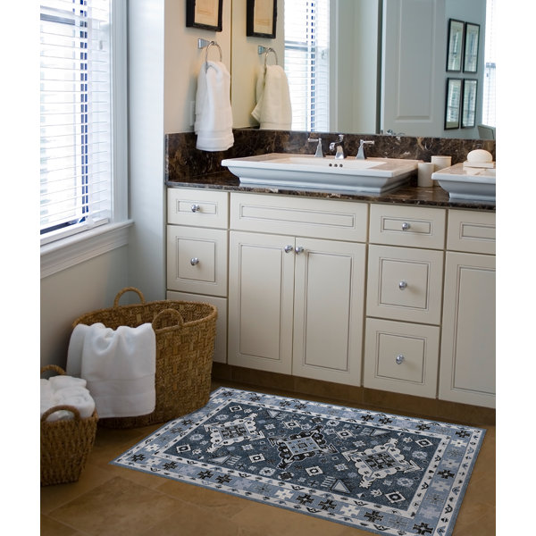 Kavka Persian Bath Rug | Wayfair